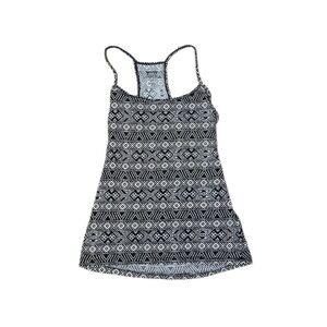 Garage Black and White Geometric Print Tank Cami Top
